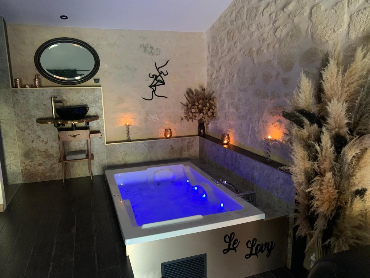 Le Lovy , Studio Independant Avec Jacuzzi Cubnezais Exterior foto
